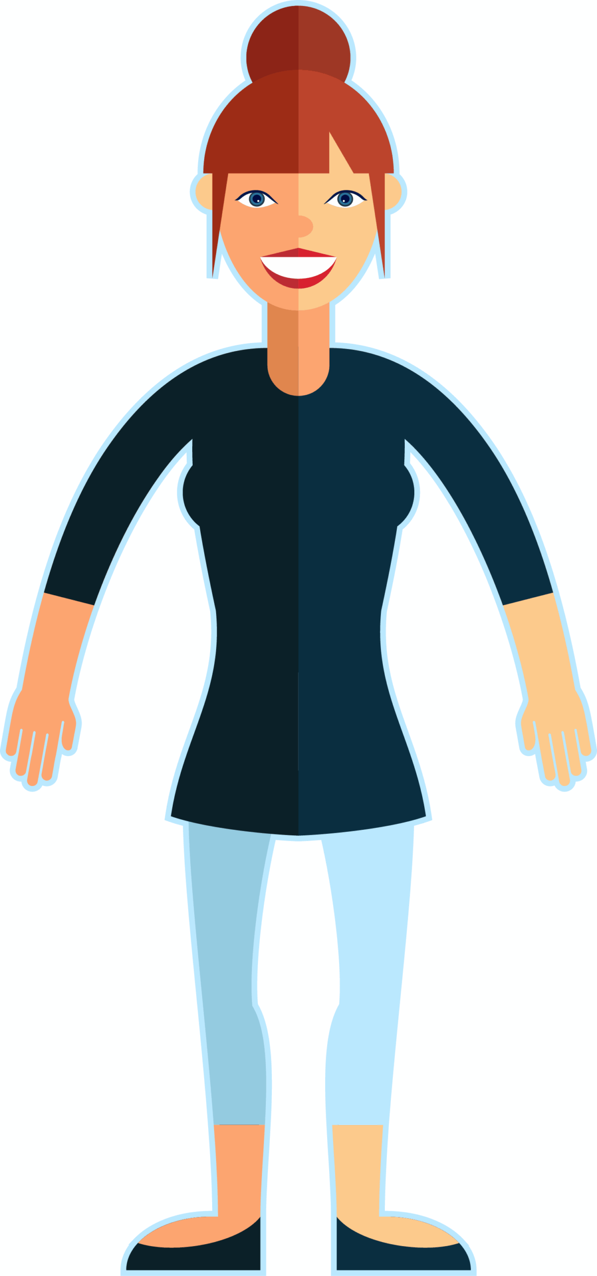 Vector illustration of Mary Fran 